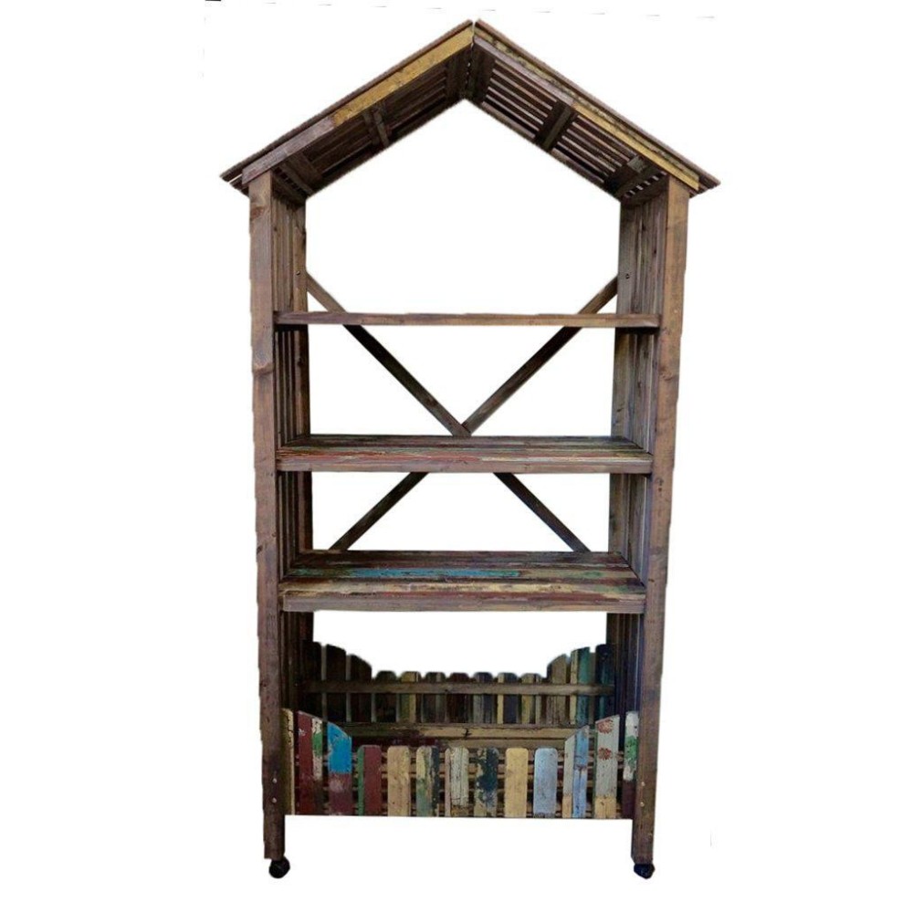 CASETTA LEGNO CON TETTO 3P 100